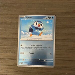 Piplup Pokémon Card - Reverse Holo
